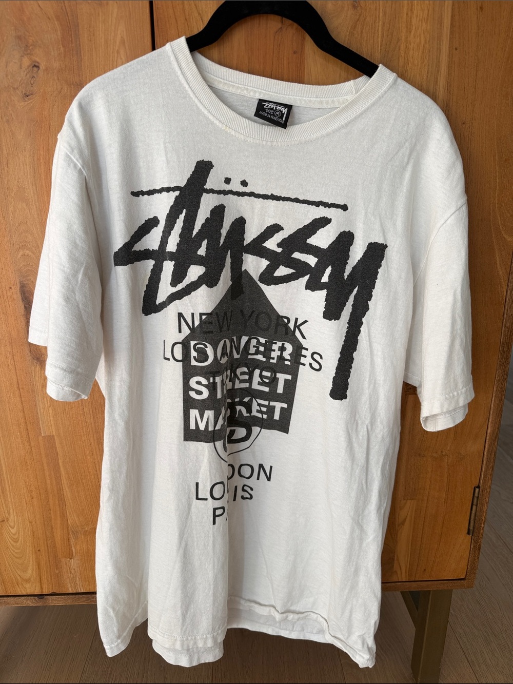 Stussy x Dover Street Market World Tour Tee 'White' M